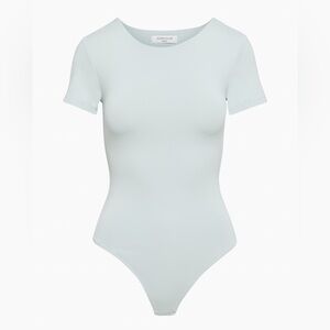 Aritzia Babaton Contour Crew Shortsleeve Bodysuit in Azul Grey